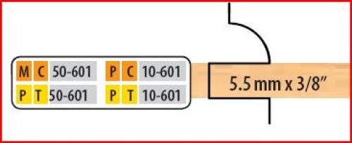 1-2PC STRAIGHT CUTTER SET TT FOR 5.5 X 3/8 T&G (10 SERIES)