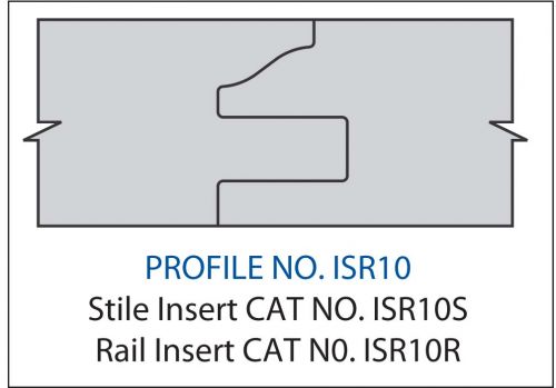RAIL INSERT- CARBIDEPROFILE ISR10