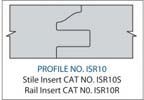RAIL INSERT- CARBIDEPROFILE ISR10