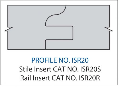RAIL INSERT- CARBIDEPROFILE ISR20