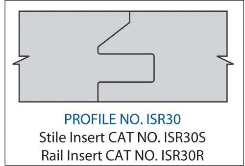 RAIL INSERT- CARBIDEPROFILE ISR30