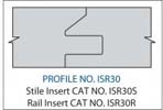 RAIL INSERT- CARBIDEPROFILE ISR30