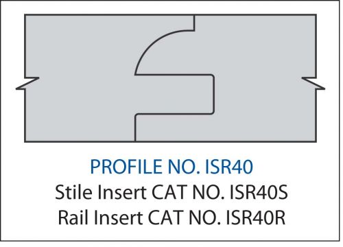 STILE INSERT- CARBIDEPROFILE ISR40