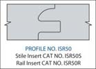 STILE INSERT- CARBIDEPROFILE ISR50