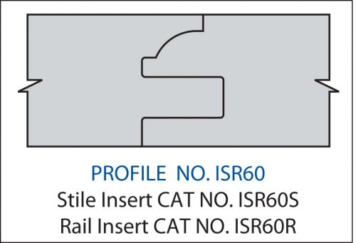 RAIL INSERT- CARBIDEPROFILE ISR60