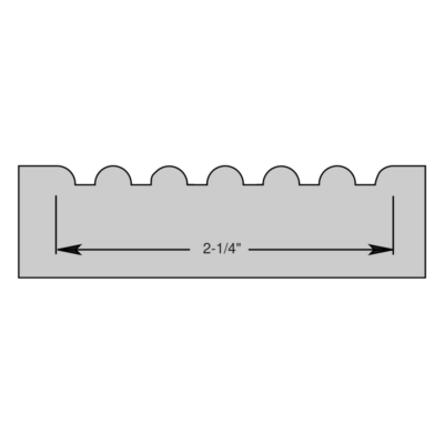 Rosette Knife Set (2-Piece) — Profile 184R, 2-1/4" Rosette Width