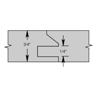 4'' x 1-1/4'' Bore Carbide 3-Wing Stile & Rail Set — 3/4'' Material