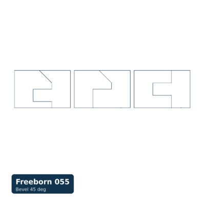 Cope & Pattern Set (6-Piece) — Profile 055 Bevel, Pro-Line (1-1/4" Bore)