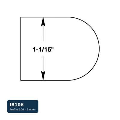 Schmidt Insert Backer — Profile 106