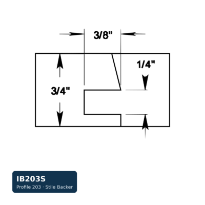 Schmidt Stile Backer — Profile 203