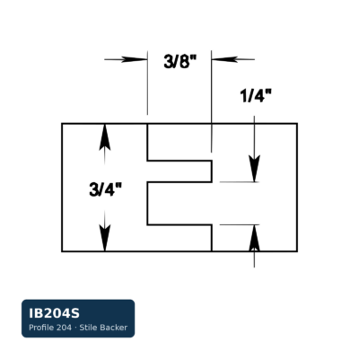 Schmidt Stile Backer — Profile 204