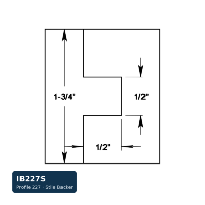 Schmidt Stile Backer — Profile 227