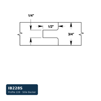 Schmidt Stile Backer — Profile 228