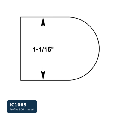 Schmidt Stile Insert — Profile 106