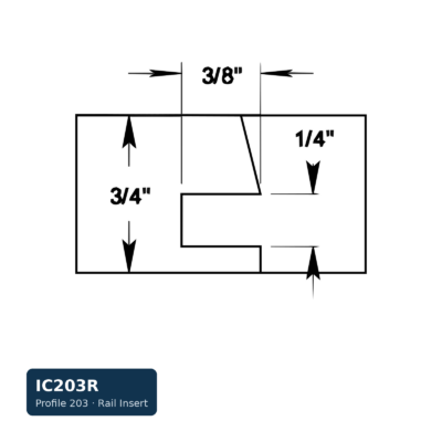 Schmidt Rail Insert — Profile 203