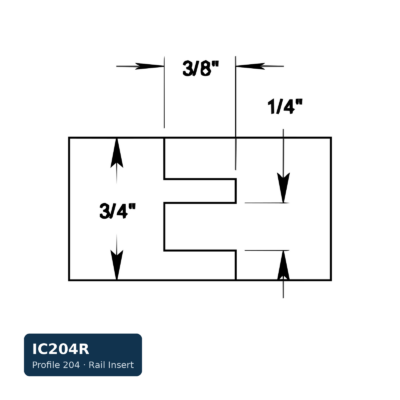Schmidt Rail Insert — Profile 204