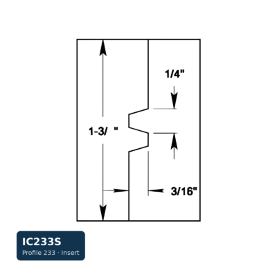 Schmidt Stile Insert — Profile 233