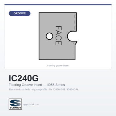 30mm Groove Insert for ID55 Series Flooring Heads