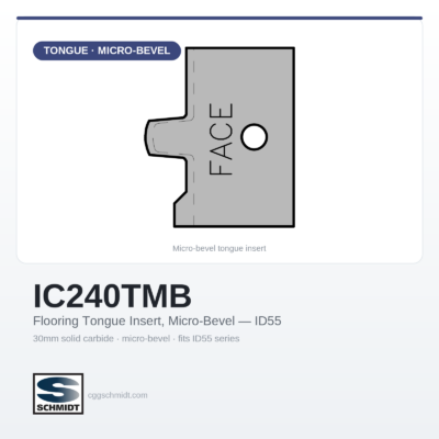 30mm Tongue Insert with Micro Bevel for ID55 Series Flooring Heads