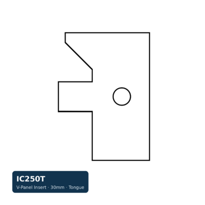 Schmidt Ship-Lap/Nickel-Gap/V-Panel Insert — 30mm (Tongue)