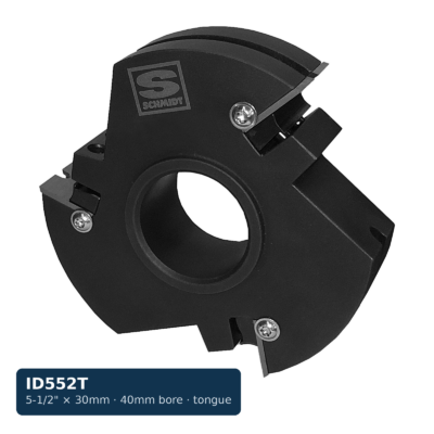 5-1/2'' x 30mm x 40mm Bore Insert Flooring Cutter — Tongue, 3-Wing