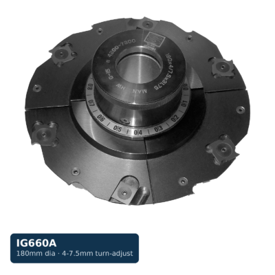 180mm Turn-to-Adjust Groover, 4mm-7.5mm Range, 1-1/4 in. Bore