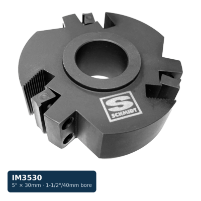 Schmidt Multiprofile Insert Head — 5" × 30mm, 1 1/2" or 40mm bore, 3-Wing