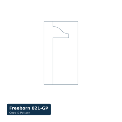 Glass Panel Set (4-Piece) — Profile 021 Cope & Pattern, Mini-Pro (3/4" Bore)