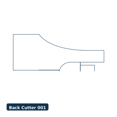 Back Cutter — Raised Panel, Profile 001, Mini-Pro (3/4" Bore)