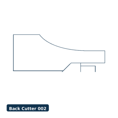 Back Cutter — Raised Panel, Profile 002, Mini-Pro (3/4" Bore)