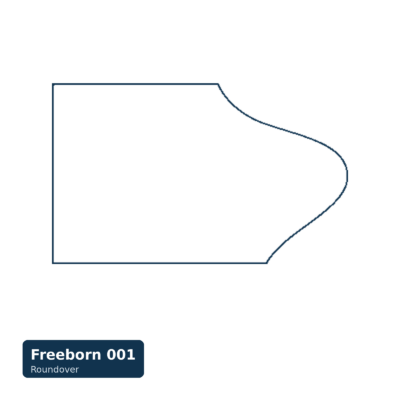 Door Edge Detail Shaper Cutter — Profile 001, Mini-Pro (3/4" Bore)