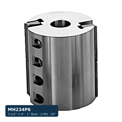 3-1/2 in. OD x 4 in. CB Knife Head, 2-Pocket, 20° Hook, 1 in. Bore