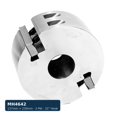 137mm OD x 230mm CB Knife Head, 2-Pocket, 22° Hook, 1-13/16 in. Bore