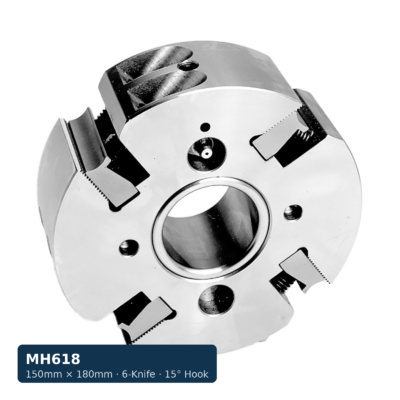 Schmidt Hydro-Lock Moulder Head — 150mm × 180mm, 6-Knife