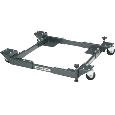 Shop Fox D2057A Adjustable Mobile Base, Small Charcoal Grey